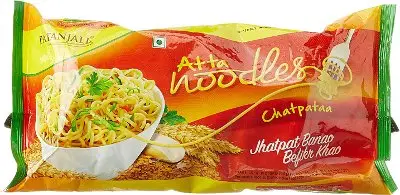 Patanjali Atta Noodles - Chatpataa - Quad Pack 240Gm