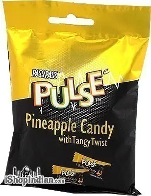 Pulse Pineapple Candy With Tangy Twist 3.5Oz
