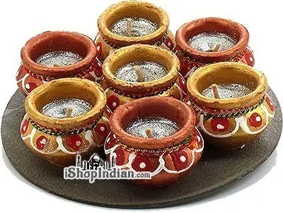 Devi Matki Wax Diya 7Pack