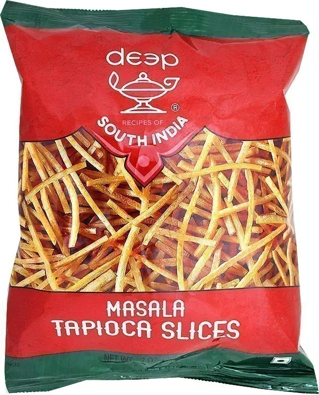Deep South India Tapioca Slices - Masala 200Gm
