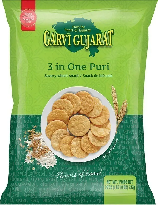 Garvi Gujarat 3 In One Puri (for Bhel) 285Gm