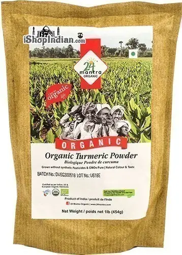 24 Mantra Organic Turmeric Powder 1Lbs