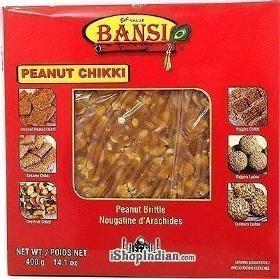 Bansi Peanut Jaggery Chikki - Peanut Brittle 400Gm