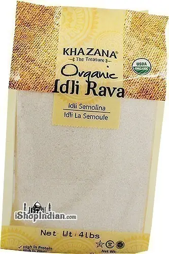 Khazana Organic Idli Rava (cream Of Rice) 4Lbs