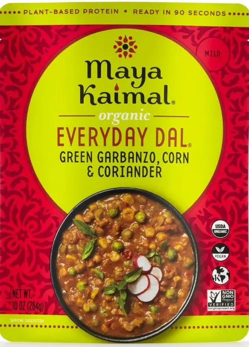 Maya Kaimal Organic Everyday Dal - Green Garbanzo + Corn + Coriander 1Pack