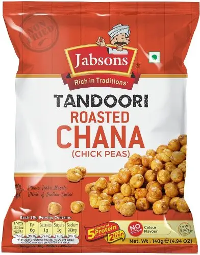 Jabsons Roasted Chana - Tandoori 140Gm