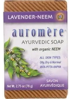 Auromere Ayurvedic Soap - Lavender Neem 1Pack