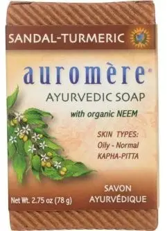 Auromere Ayurvedic Soap - Sandal Turmeric 1Pack