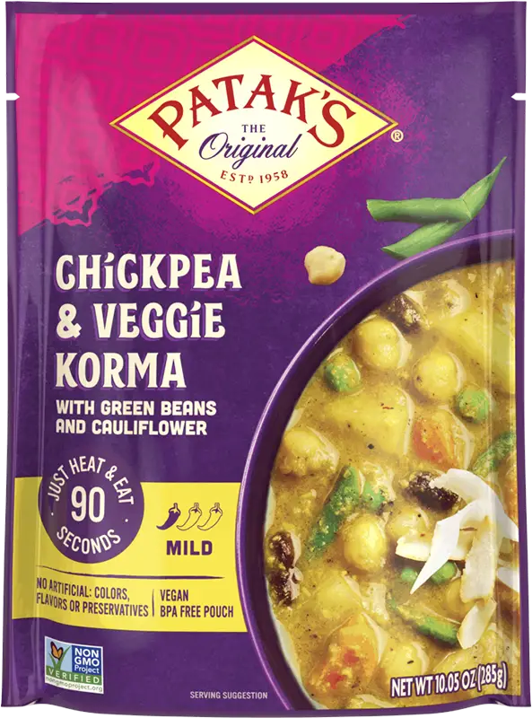 Patak's Chickpea & Veggie Korma (ready-to-eat) 1Pack