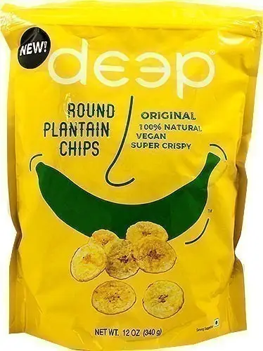 Deep Round Plantain Chips - Original 340Gm