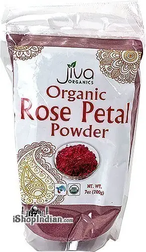 Jiva Organics Rose Petal Powder 7Oz