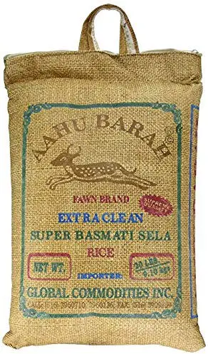 Aahu Barah Super Basmati Sela Rice 10Lbs