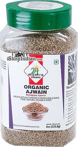 24 Mantra Organic Ajwain Seeds 8Oz