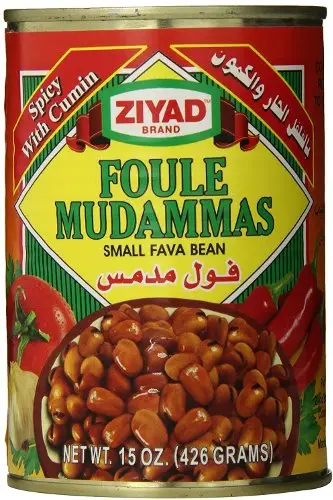 Ziyad Foule Madammas - Small Fava Beans Can - Spicy With Cumin 1Pack
