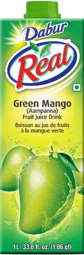 Dabur Real Green Mango Aampanna Fruit Juice Drink 1Ltr