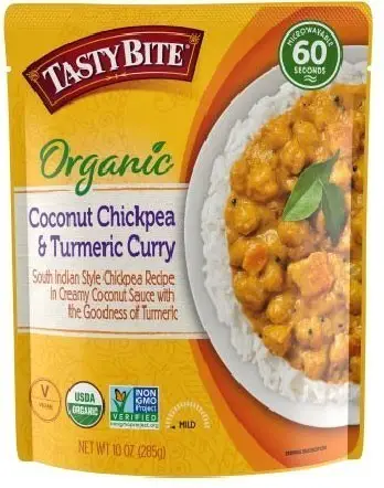 Tasty Bite Organic Coconut Chickpea & Turmeric Curry (ready-to-eat) 1Pack