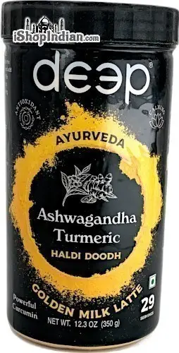 Deep Ashwagandha Turmeric - Haldi Doodh - Golden Milk Latte 1Pack