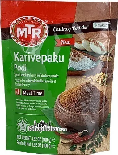 Mtr Karivepaku Podi Chutney Powder 100Gm