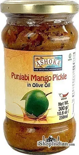 Ashoka Punjabi Mango Pickle In Olive Oil 300Gm