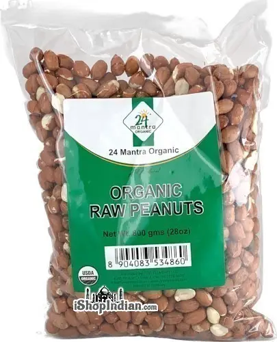 24 Mantra Organic Raw Peanuts 800Gm
