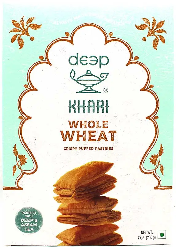 Deep Khari Biscuits (puff Pastry) - Whole Wheat 7Oz