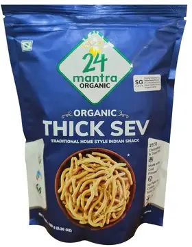 24 Mantra Organic Thick Sev 150Gm