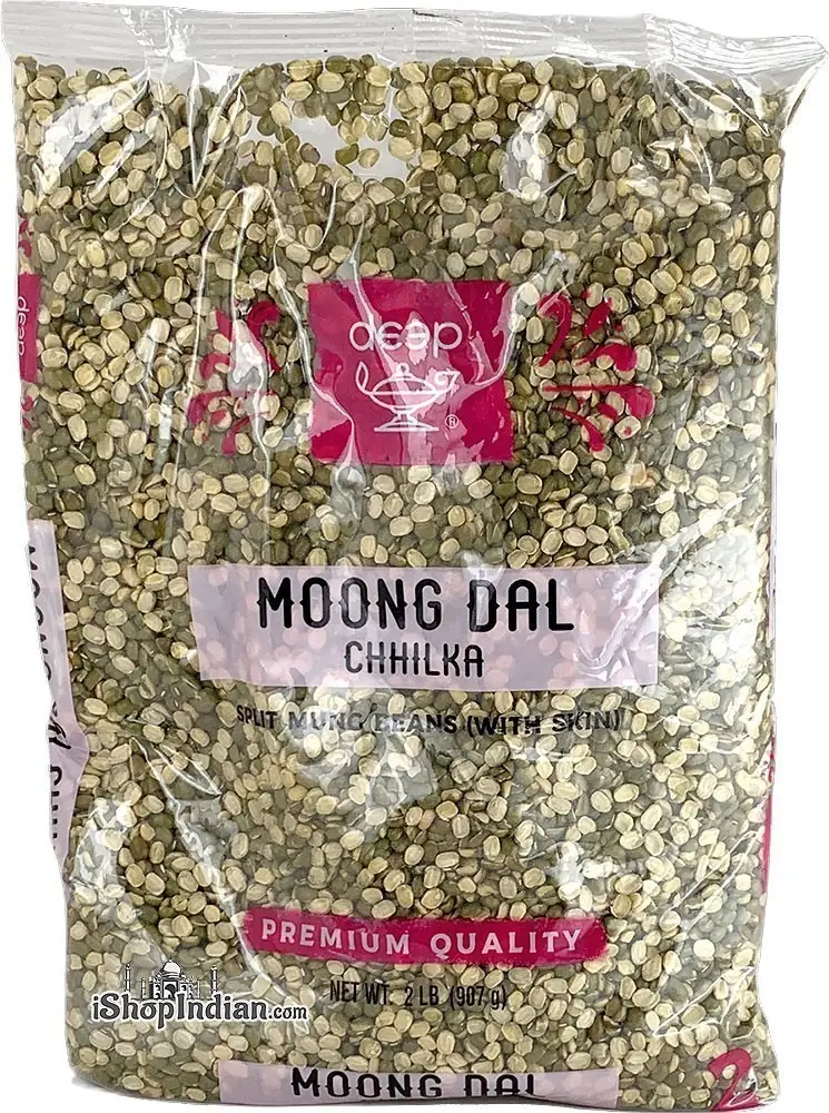 Deep Moong Dal Chhilka - Split Mung Beans (with Skin) 2Lbs