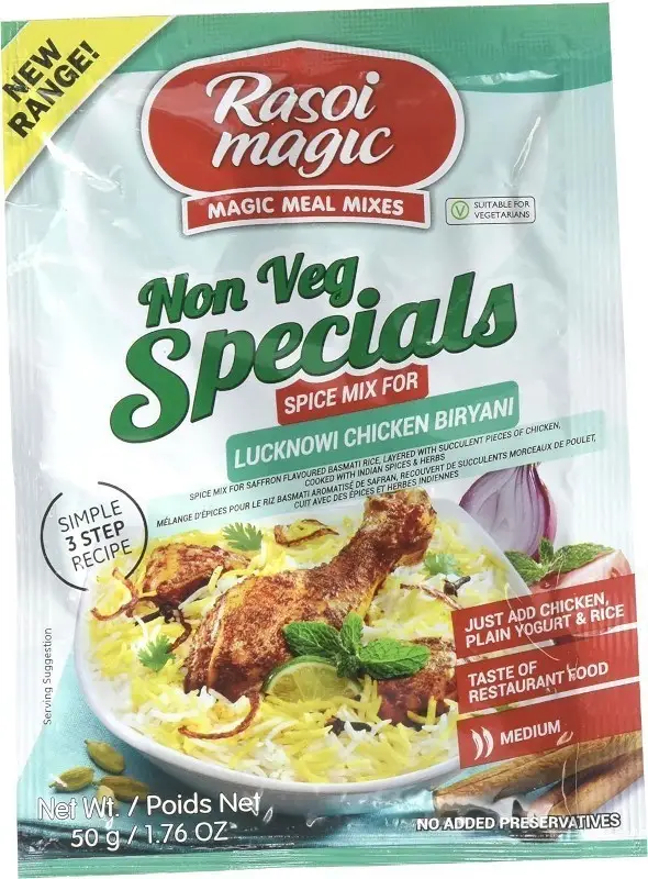 Rasoi Magic Lucknowi Chicken Biryani Spice Mix 50Gm