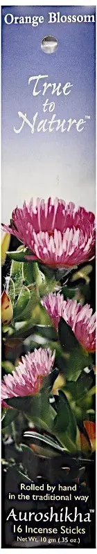 Auroshikha - True To Nature - Orange  Blossom Incense Sticks 1Pack