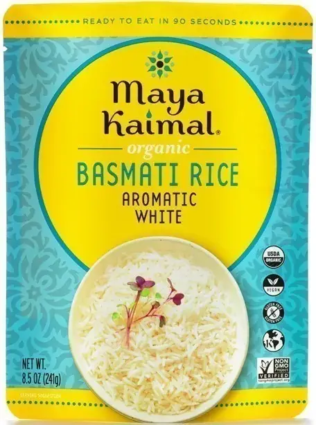 Maya Kaimal Organic Basmati Rice - Aromatic White (ready-to-eat) 1Pack