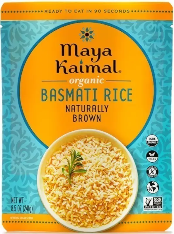 Maya Kaimal Organic Basmati Rice - Naturally Brown (ready-to-eat) 1Pack