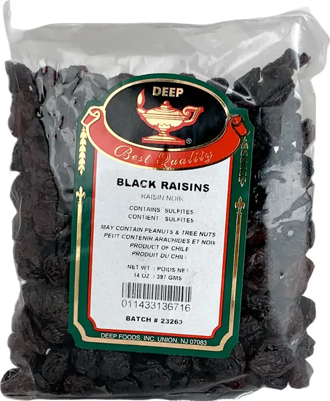 Deep Black Raisins 1Pack