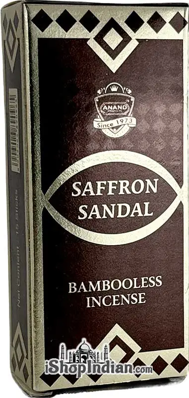 Anand Saffron Sandal - Bambooless Incense 15Pcs