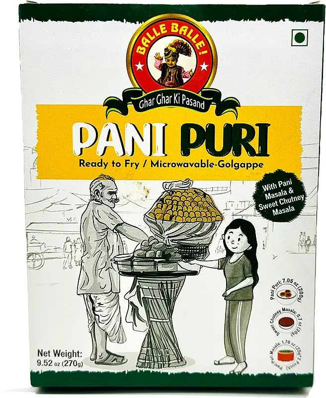 Balle Balle Pani Puri (ready-to-fry) 1Pack