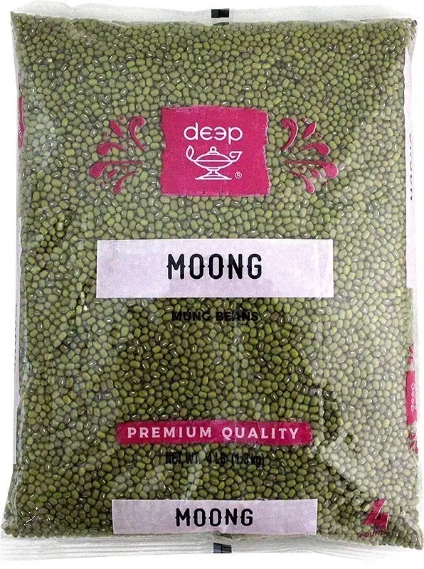 Deep Moong Whole - Big (mung Beans) 4Lbs