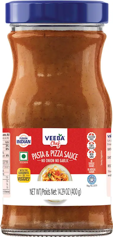 Veeba Pasta & Pizza Sauce (no Onion  No Garlic) 380Gm