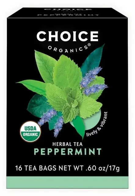 Choice Organics Peppermint Herbal Tea 16Bag