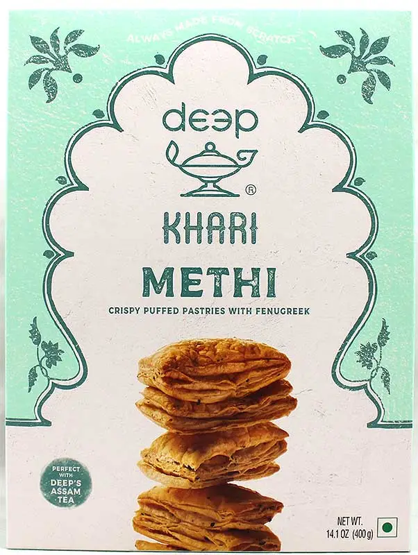 Deep Khari Biscuits (puff Pastry) - Methi (fenugreek) 14Oz