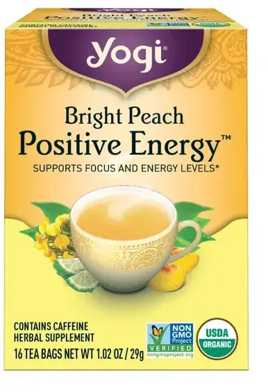 Yogi Bright Peach Positive Energy Tea 1Pack