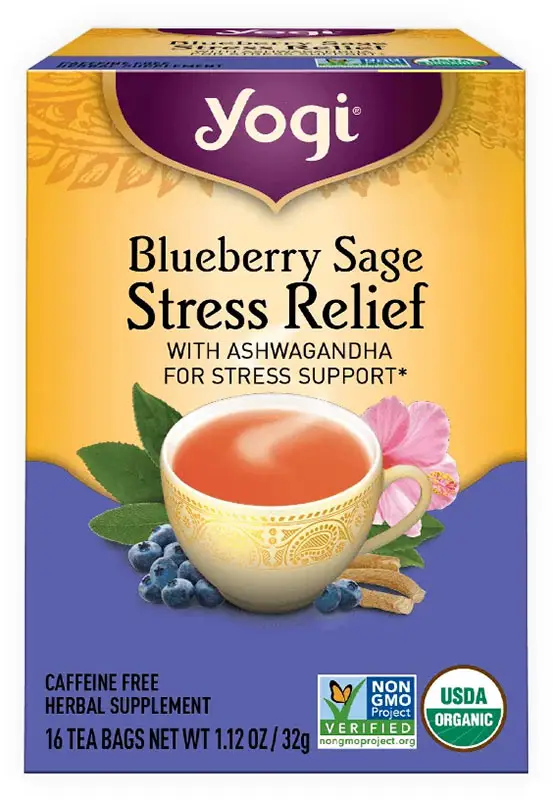 Yogi Blueberry Sage Stress Relief Tea 1Pack