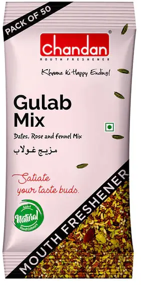 Chandan Gulab Mix - Dates  Rose And Fennel Mouth Freshener 1Pack
