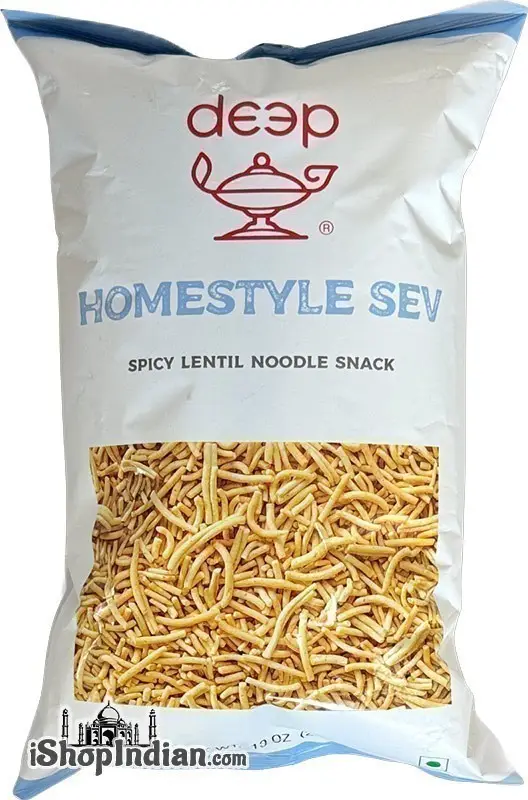 Deep Homestyle Sev (spicy Lentil Noodle Snack) 10Oz