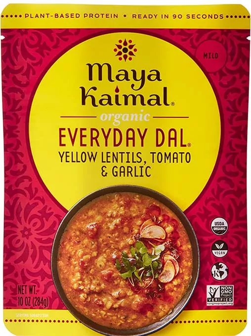 Maya Kaimal Organic Everyday Dal - Yellow Lentils + Tomato + Garlic 1Pack