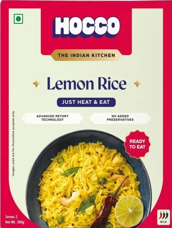 Hocco Lemon Rice (ready-to-eat) 300Gm