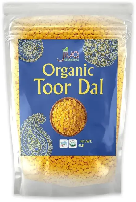 Jiva Organics Toor Dal - 4Lbs