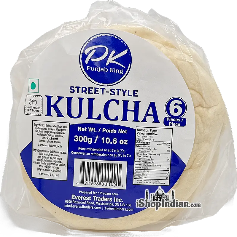 Punjab King Street-style Kulcha Bread 6Pcs