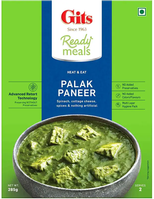 Gits Palak Paneer (ready-to-eat) 285Gm