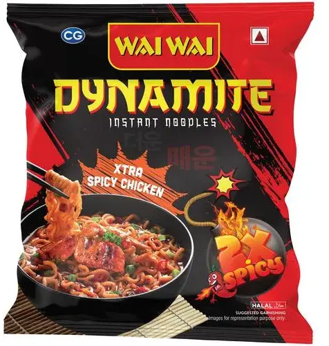 Wai Wai Dynamite - Xtra Spicy Chicken Instant Noodles - 2x Spicy 1Pack