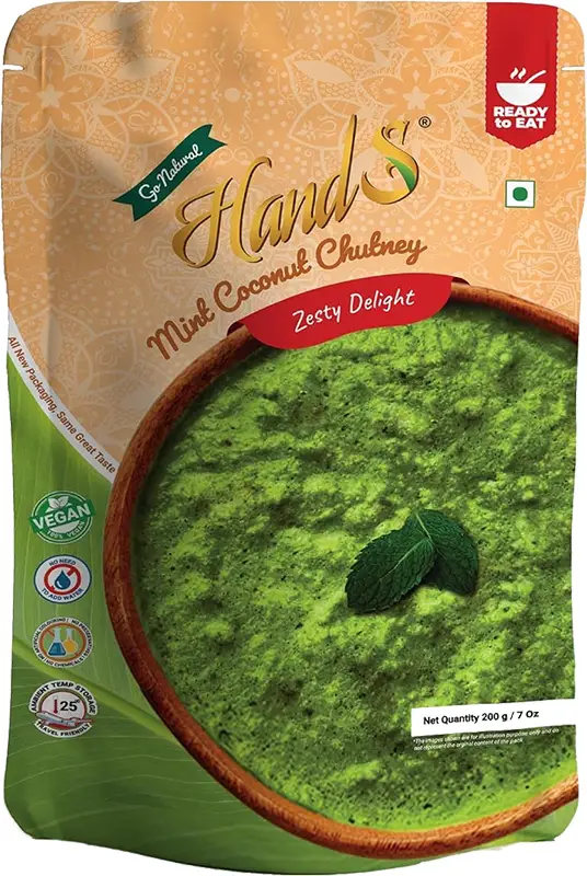 Hands Mint Coconut Chutney - Zesty Delight 1Pack
