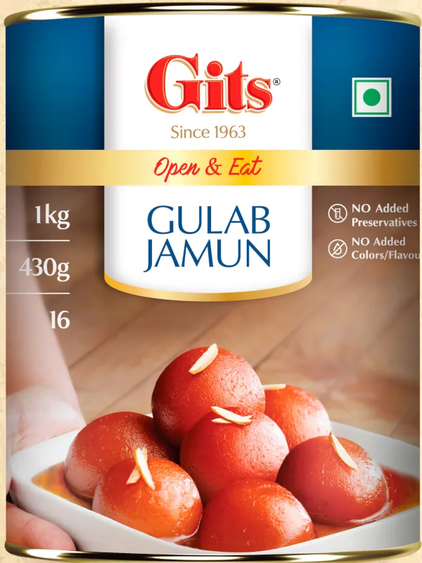Gits Gulab Jamun (open & Eat) 16Pcs